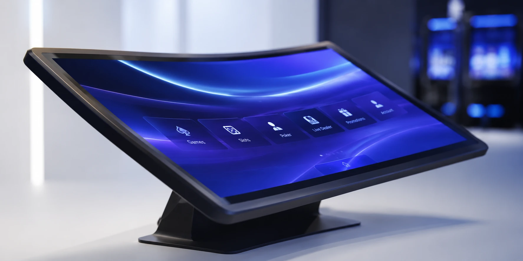 Curved Touch Screen Display