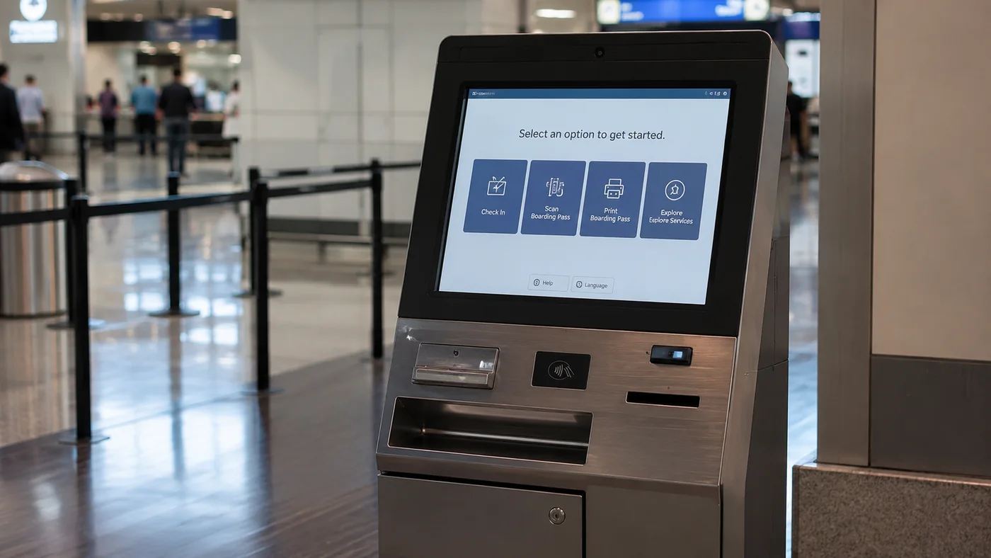 Self-Service Industrial Kiosk Display