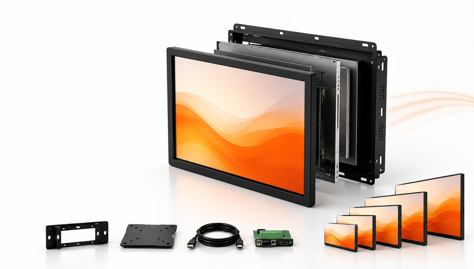 Open Frame Touch Monitor Components