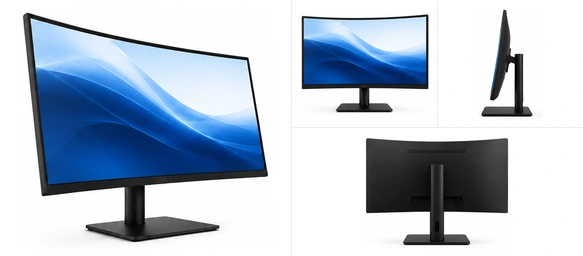 J-Type Curved Touch Monitor Application
