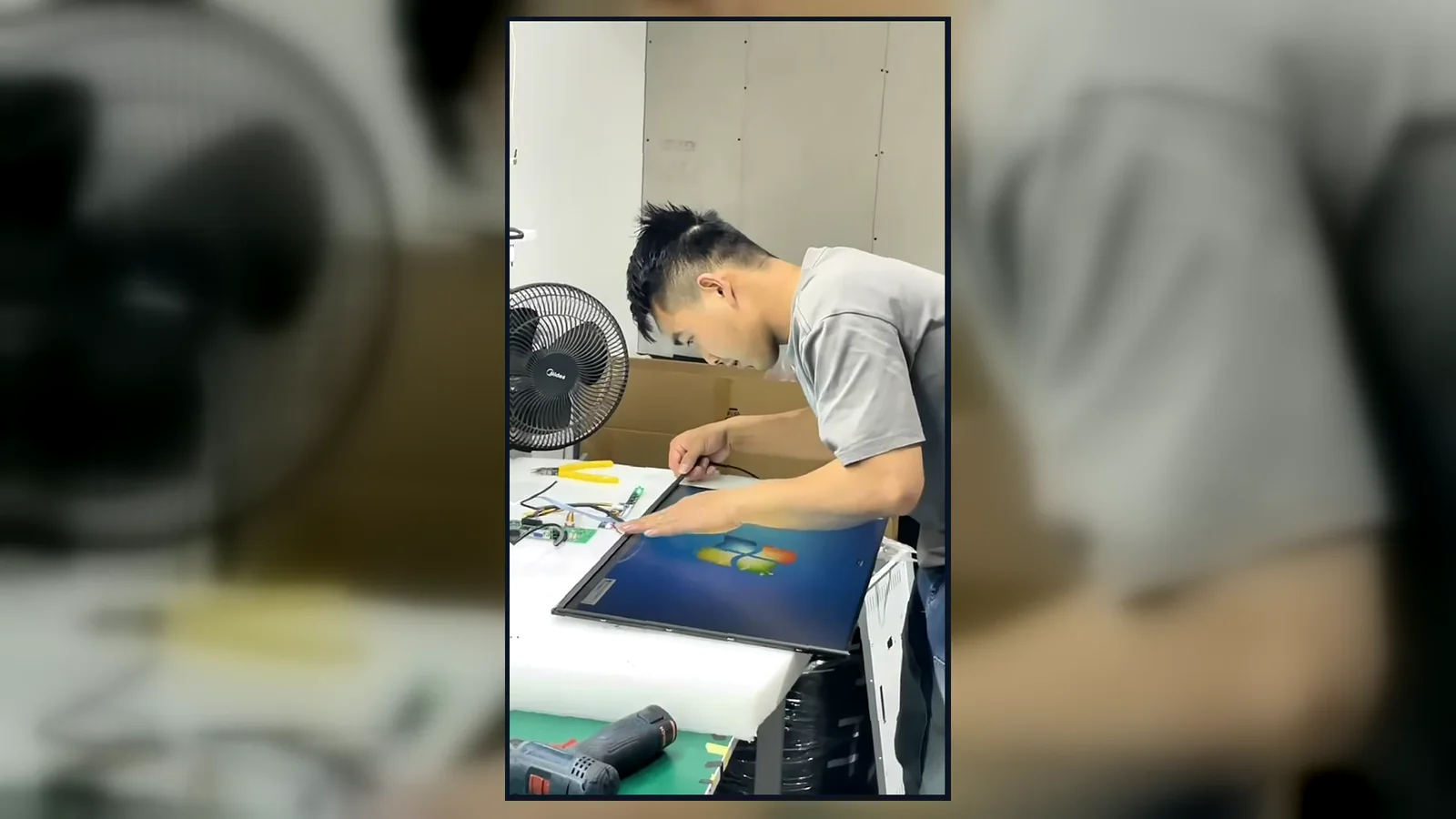 Factory Production Video Poster