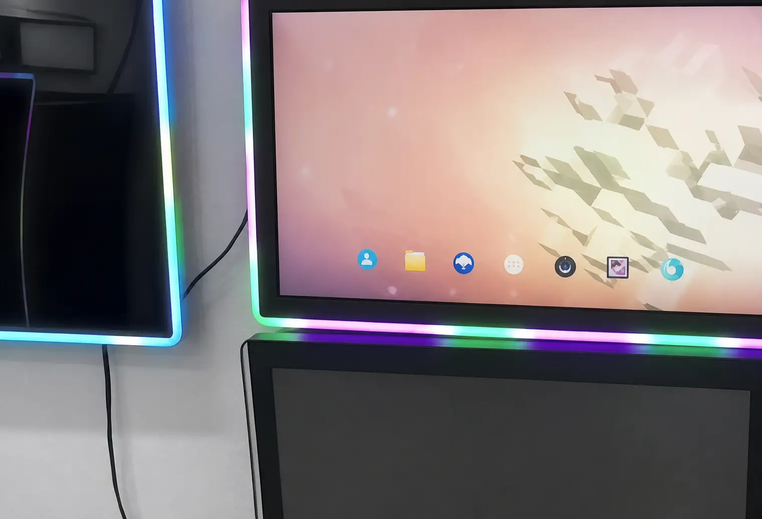 Wall mounted digital signage system components diagram