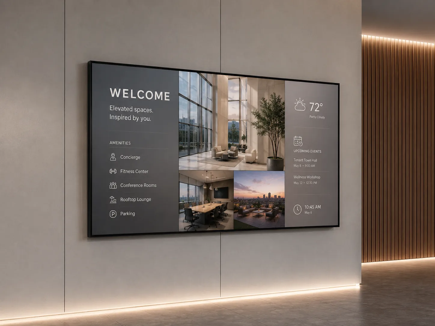 55-Inch Wall Mounted Digital Signage Reference Model