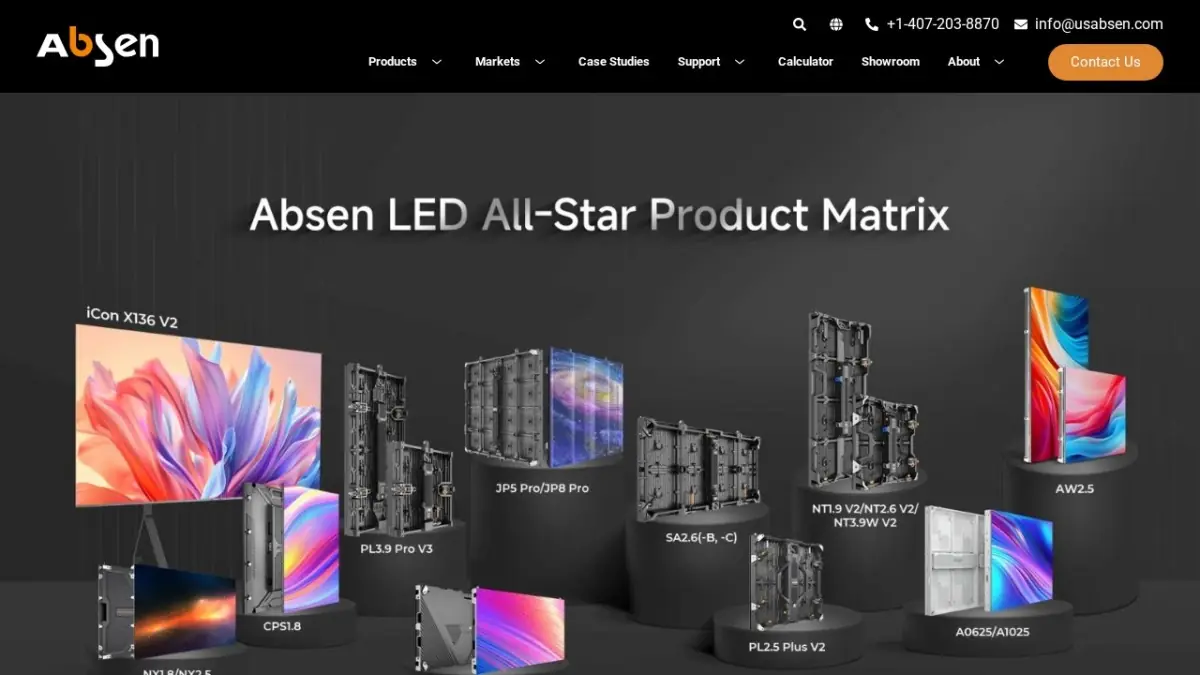 Absen official website screenshot