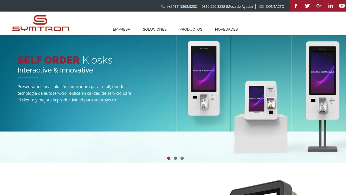 Symtron official website homepage