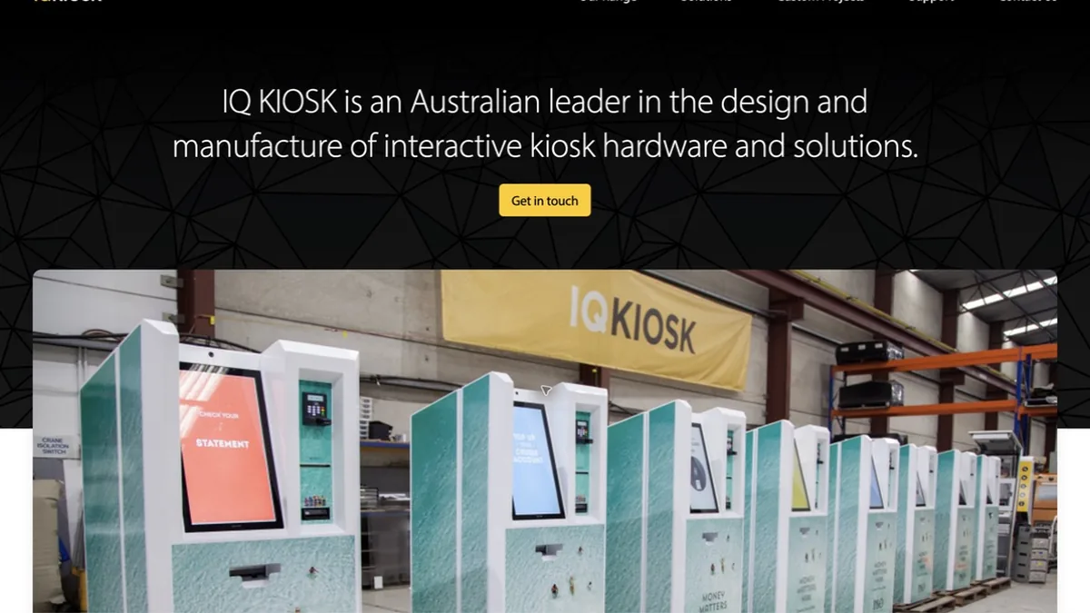 IQ KIOSK official website homepage