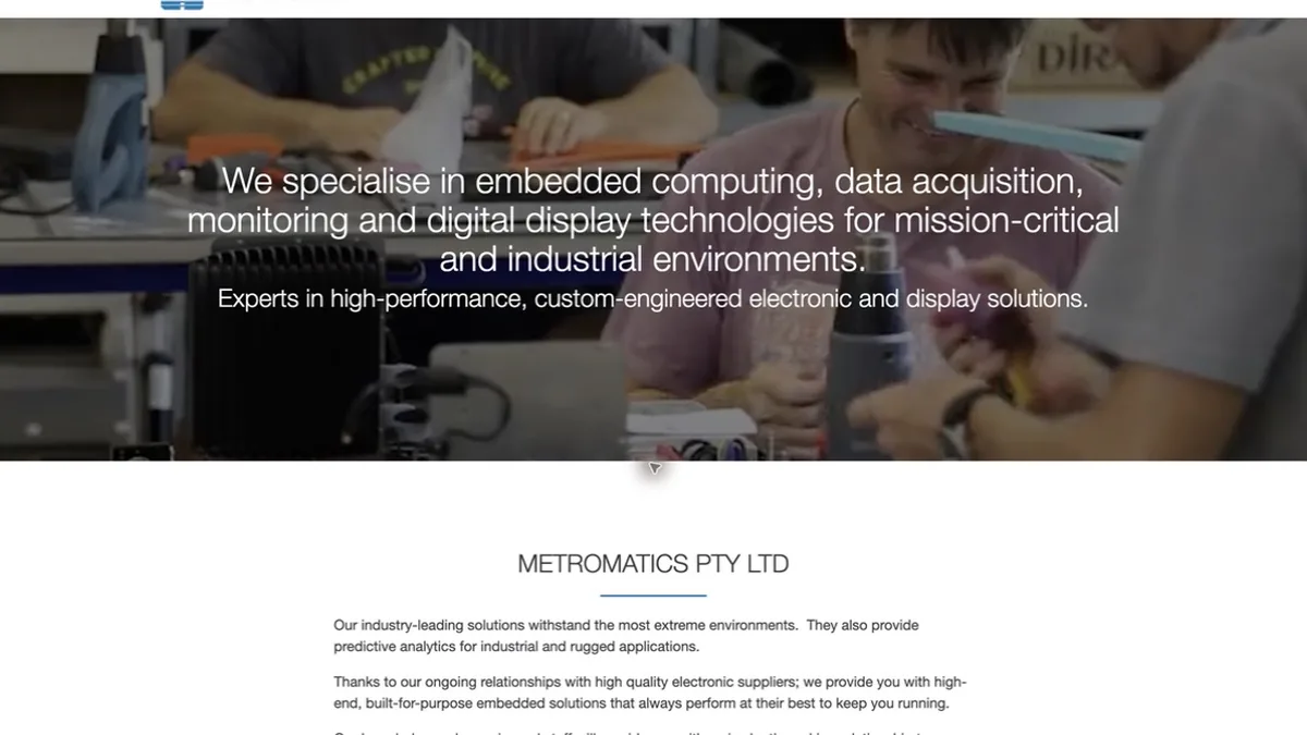Metromatics / MetroSpec official website homepage