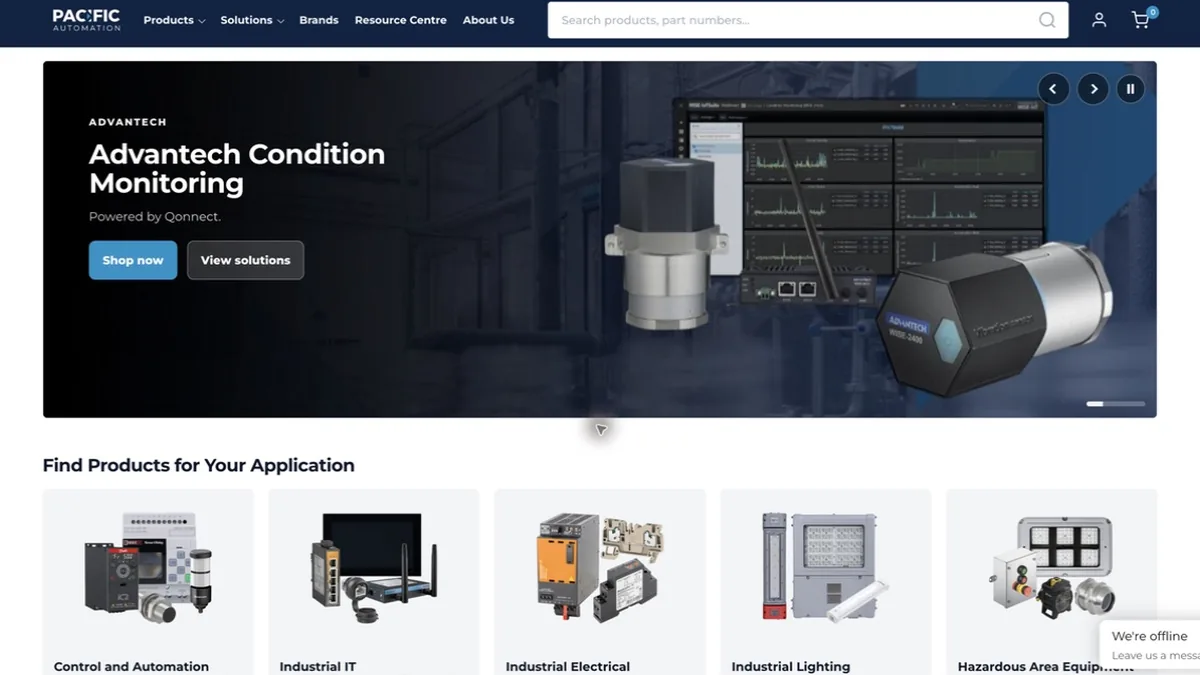 Pacific Automation official website homepage