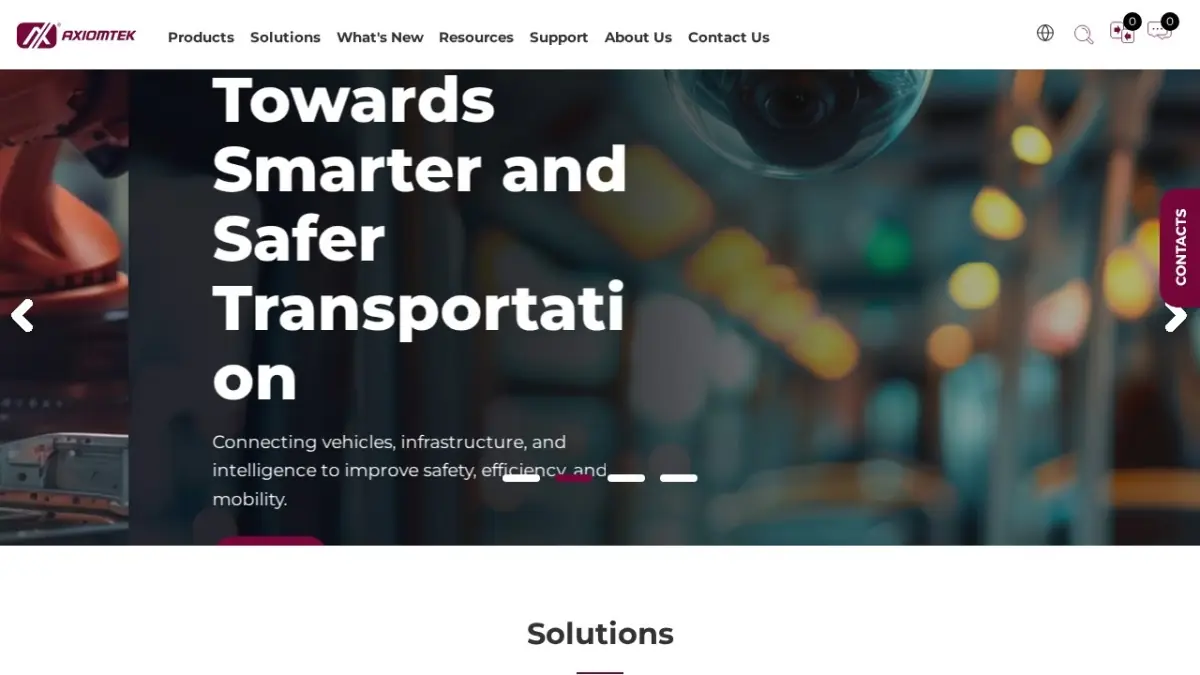 Axiomtek official website screenshot