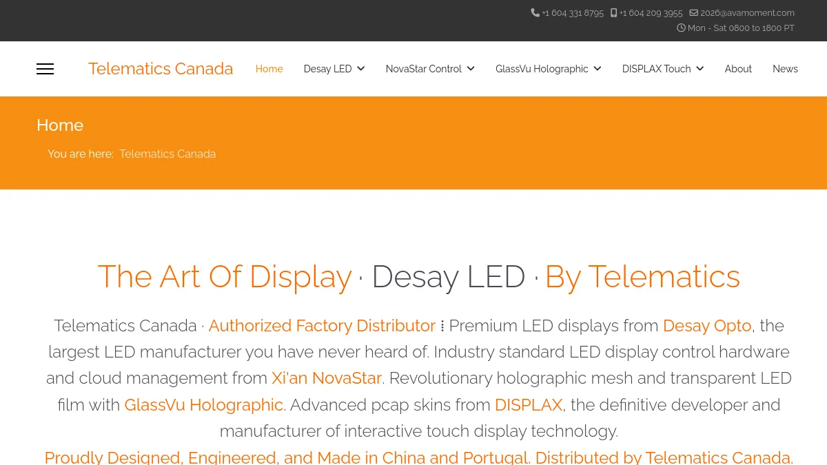 Telematics Canada official website