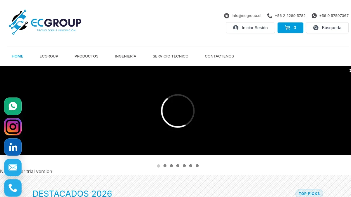 ECGroup official website homepage