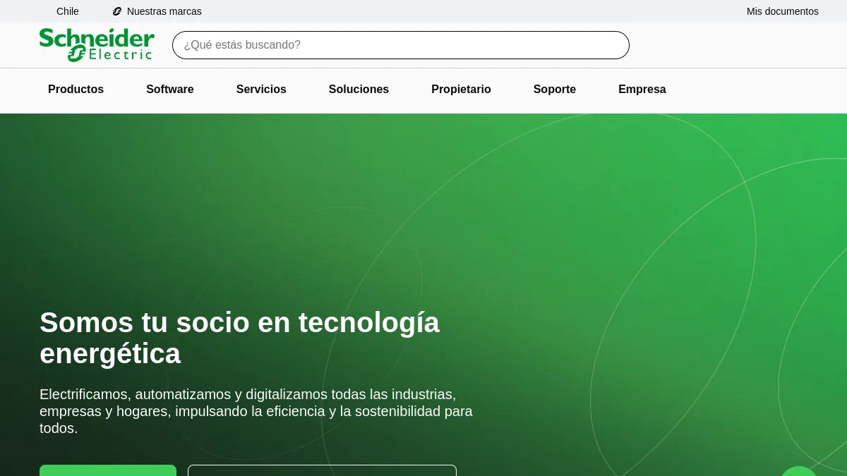 Schneider Electric Chile official website homepage