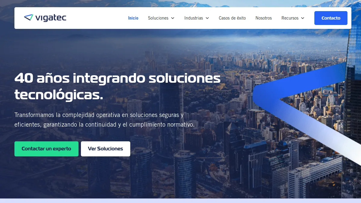 Vigatec official website homepage