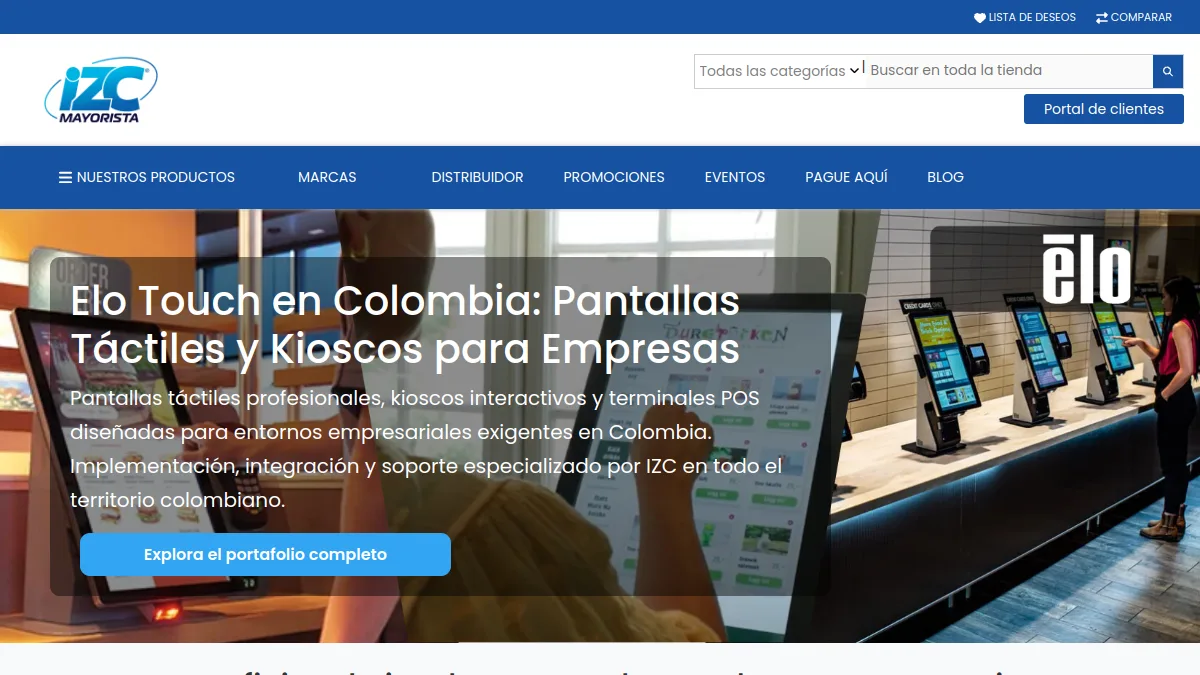 IZC Mayorista / Elo Touch Colombia official website