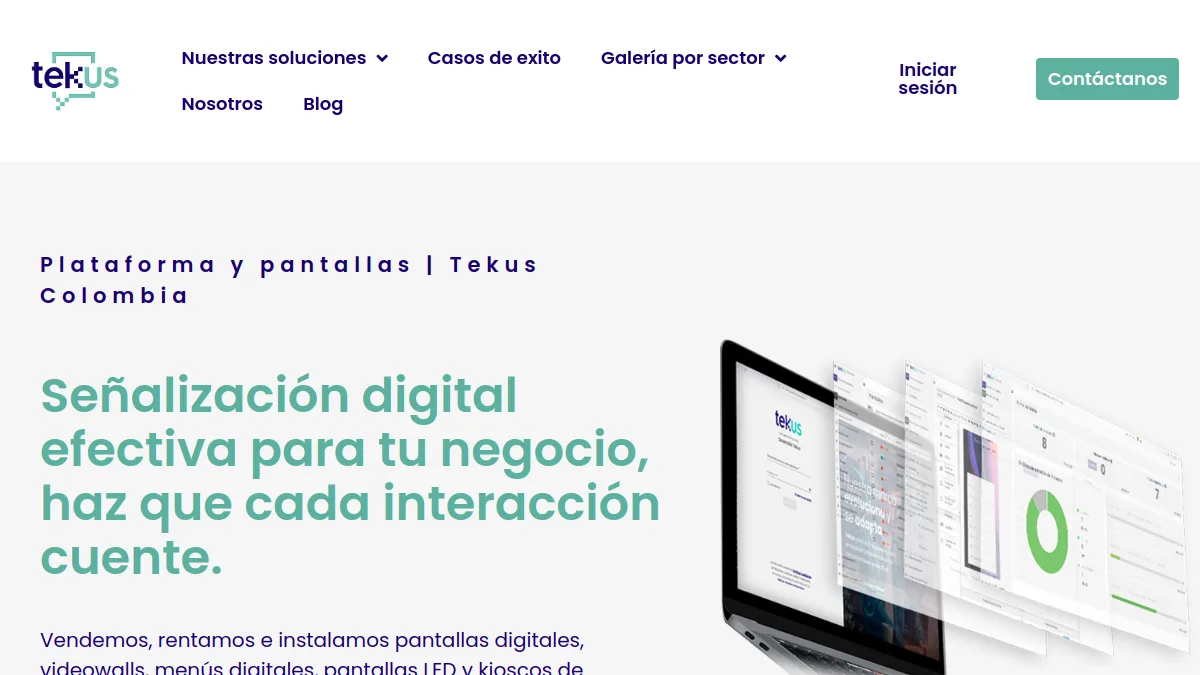 Tekus Colombia official website