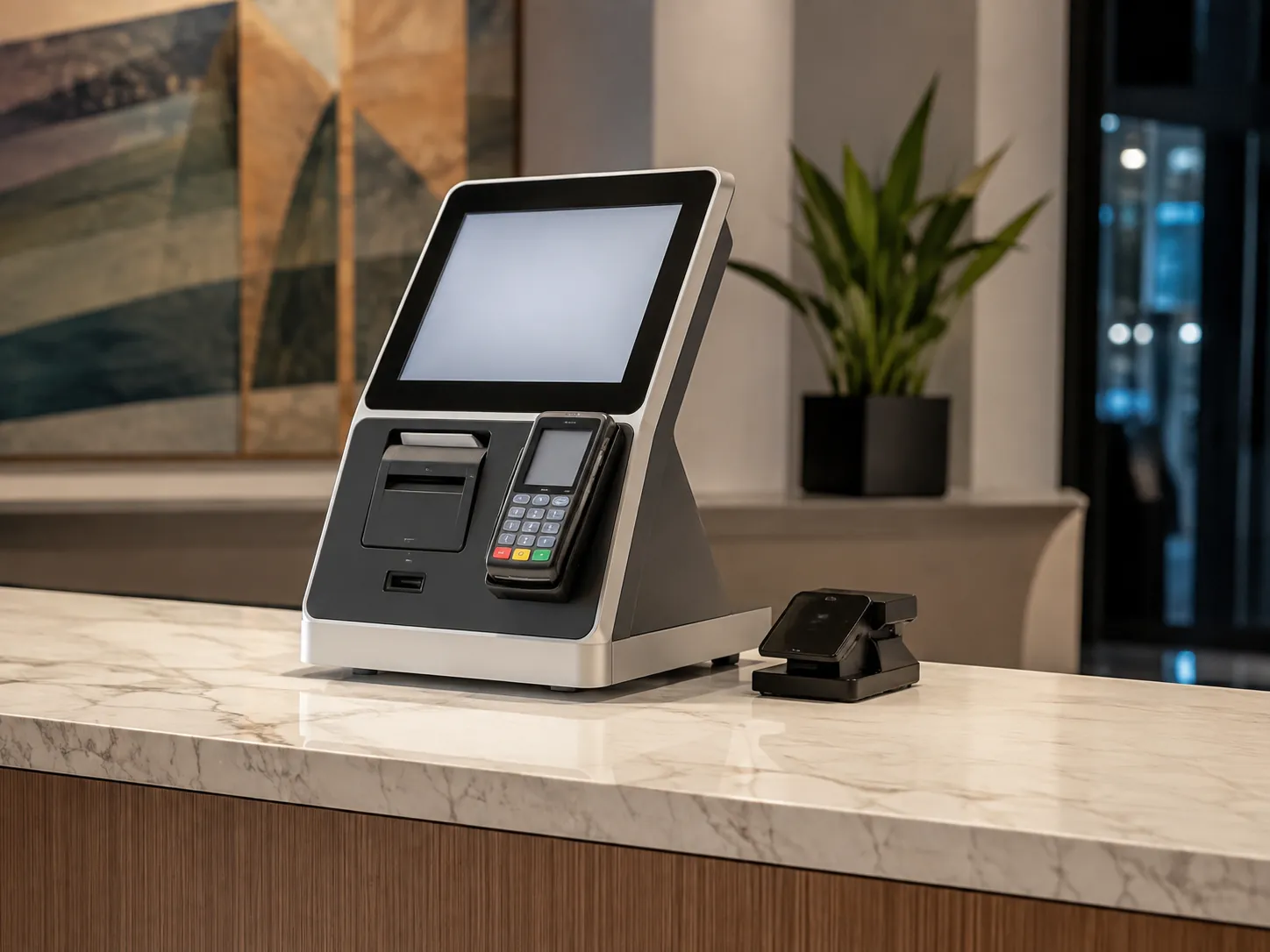 countertop ticketing kiosk for box office use