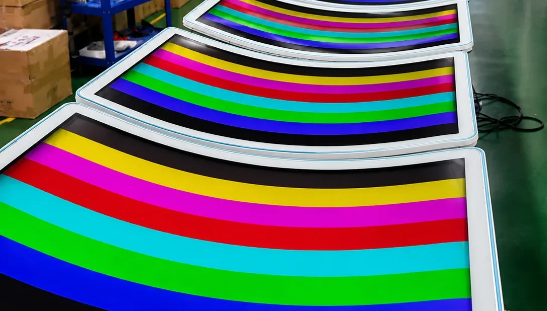 Quality control testing for touch monitors