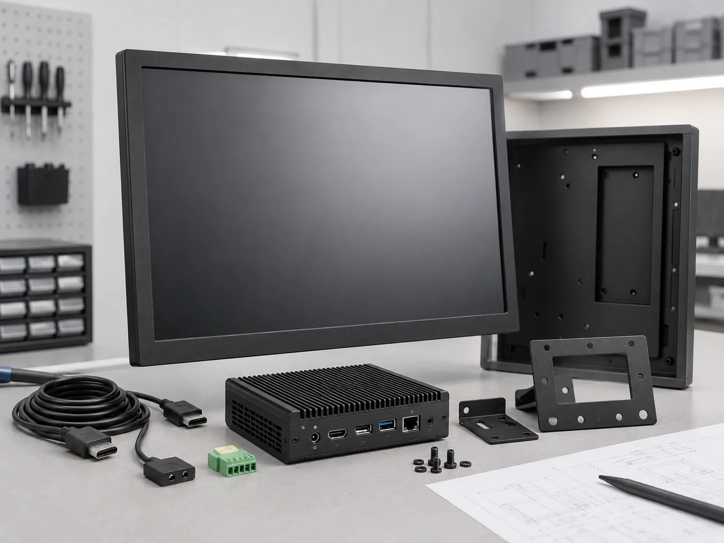 Integrated display system and enclosure