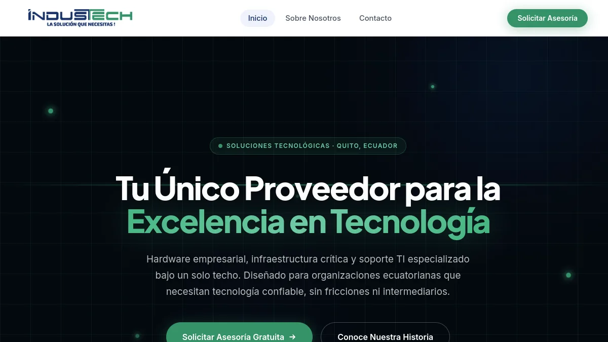 INDUSTECH Ecuador official website