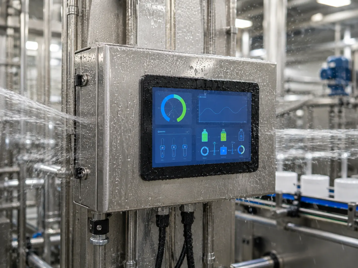 Full-Sealed Waterproof Touchscreen Display