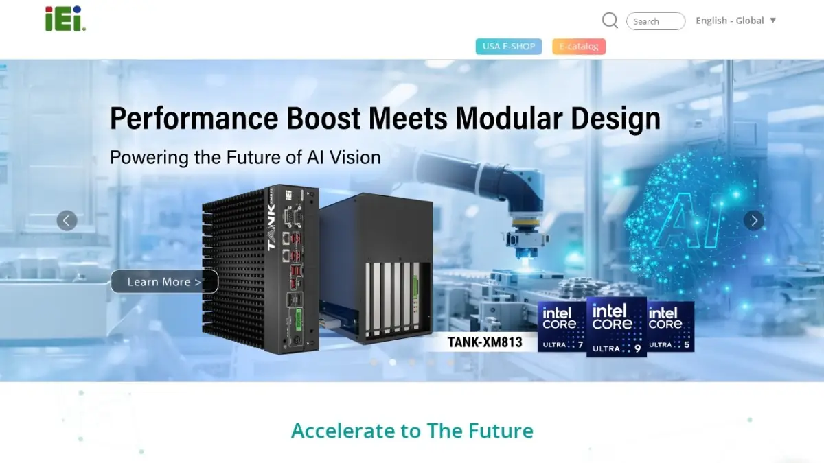 IEI Integration official website screenshot