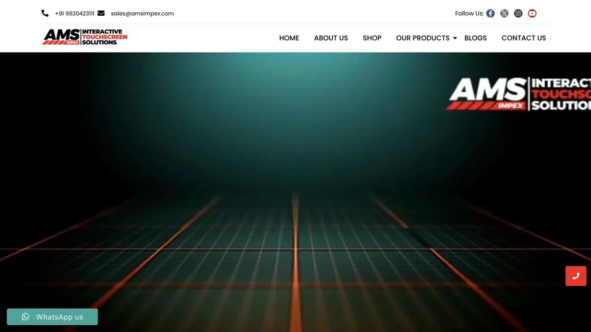 AMS Impex official homepage