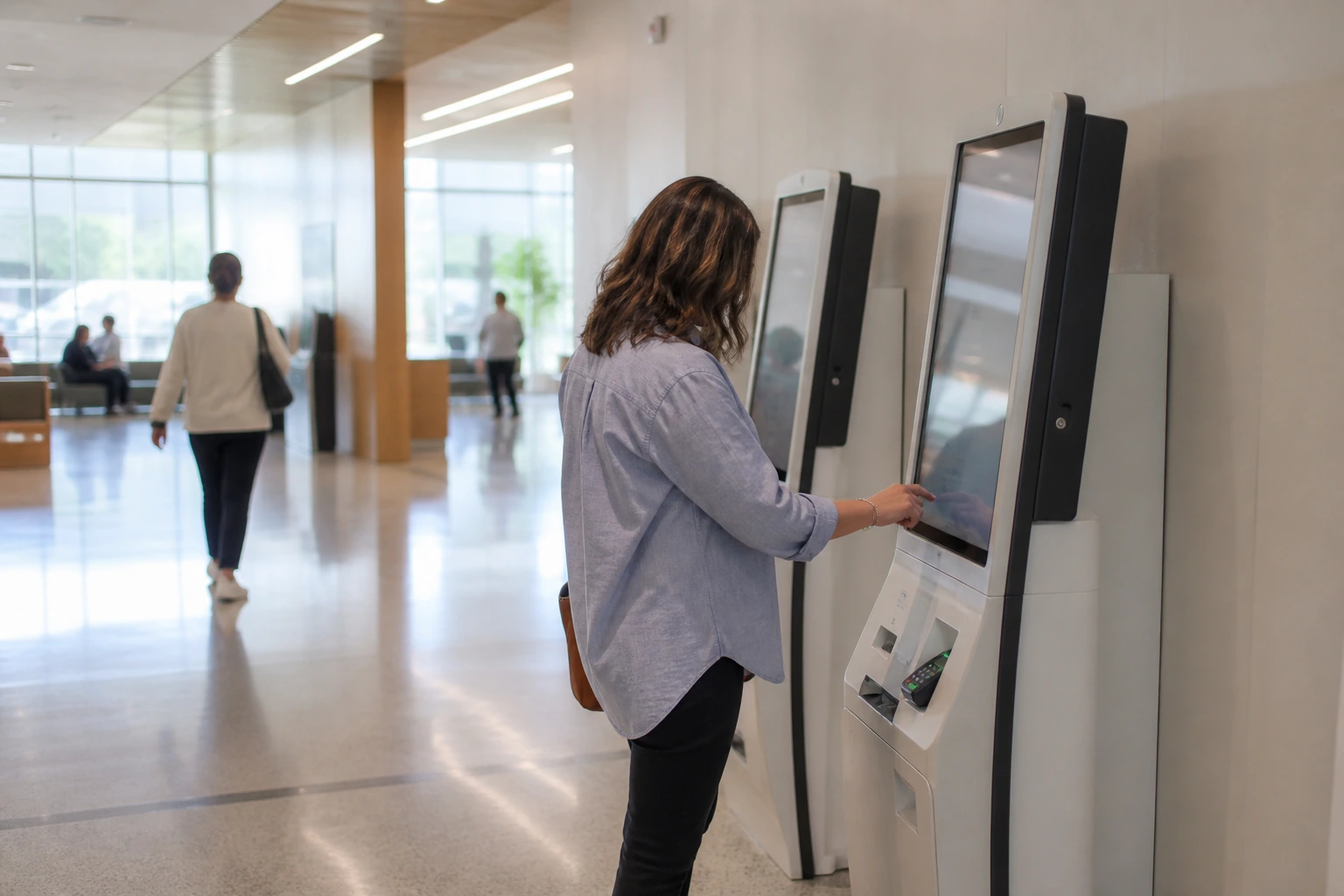 Self-service kiosk efficiency