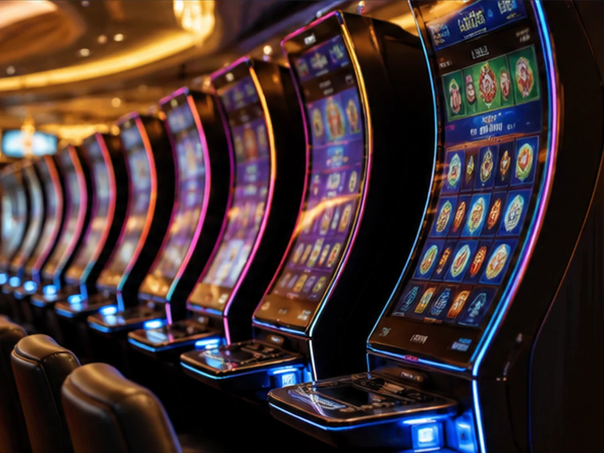 Curved Interaction Zone on Slot Machine
