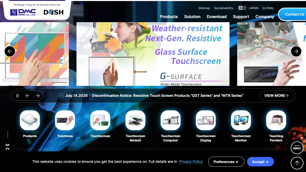 DMC Co., Ltd. (DUSH) official website