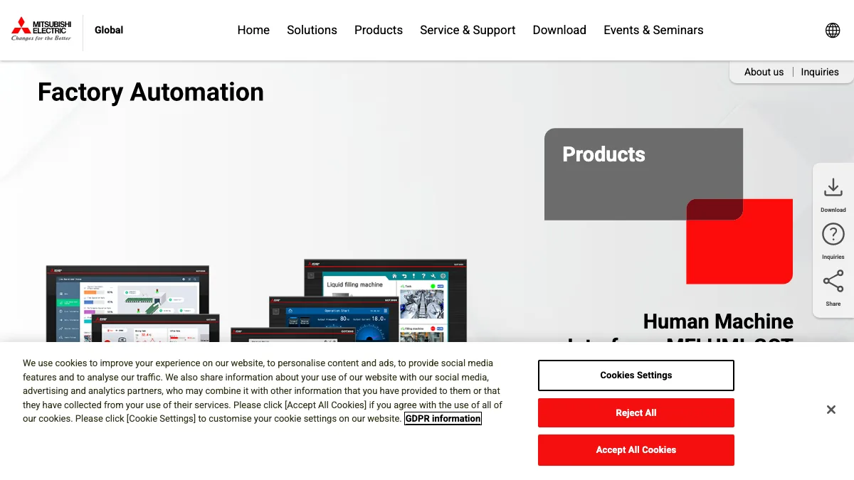 Mitsubishi Electric Corporation official website