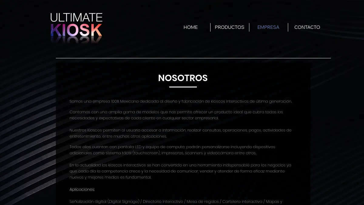 Ultimate Kiosk official website