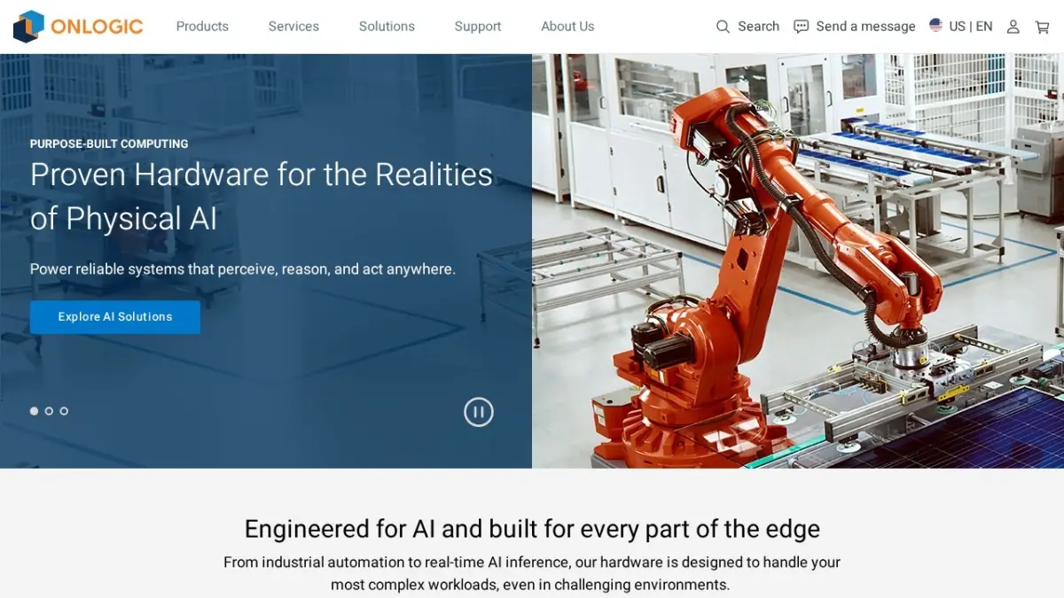 OnLogic official website screenshot