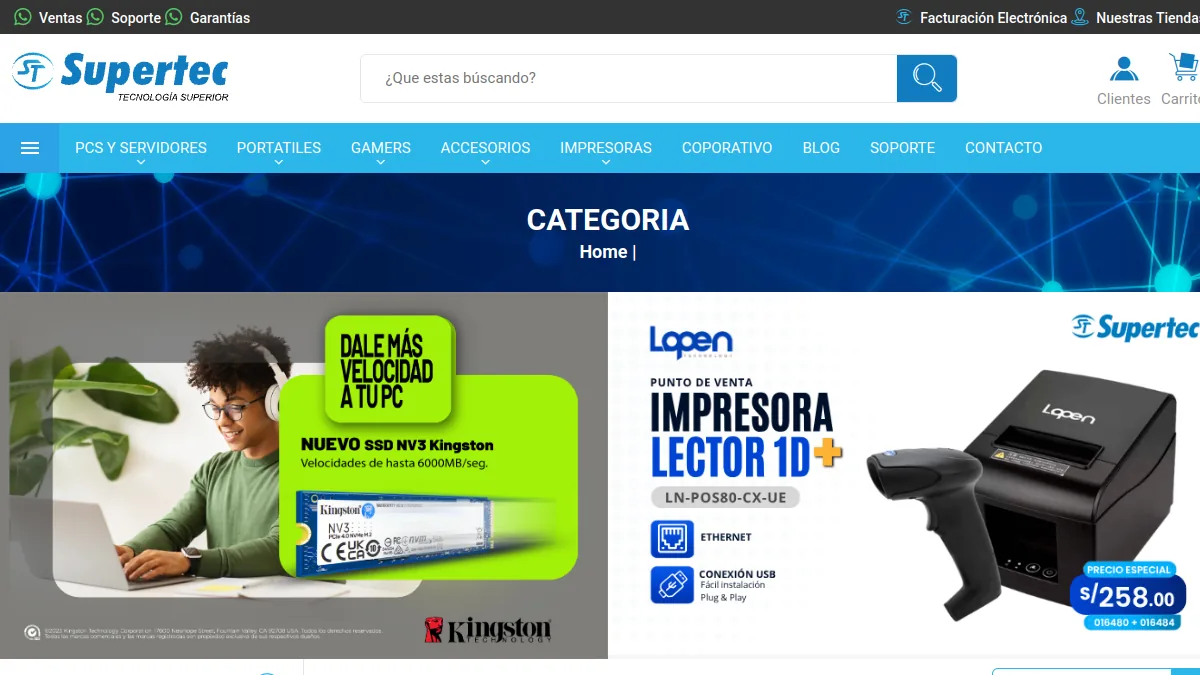 Supertec S.A.C. official website