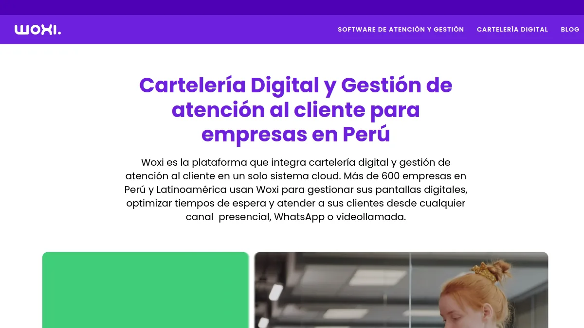 Woxi Perú official website