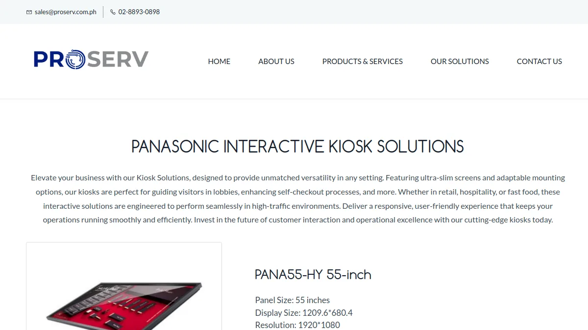 PROSERV Communications official website