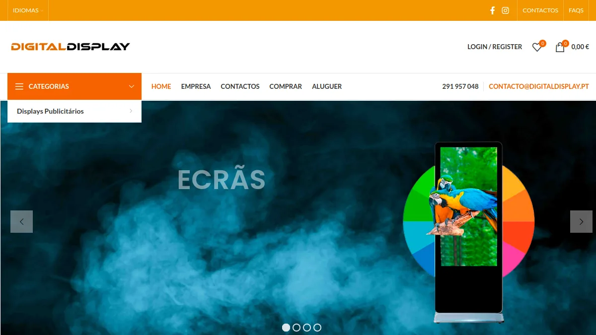 Digital Display official website homepage