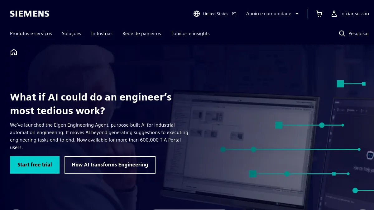 Siemens Portugal official website homepage