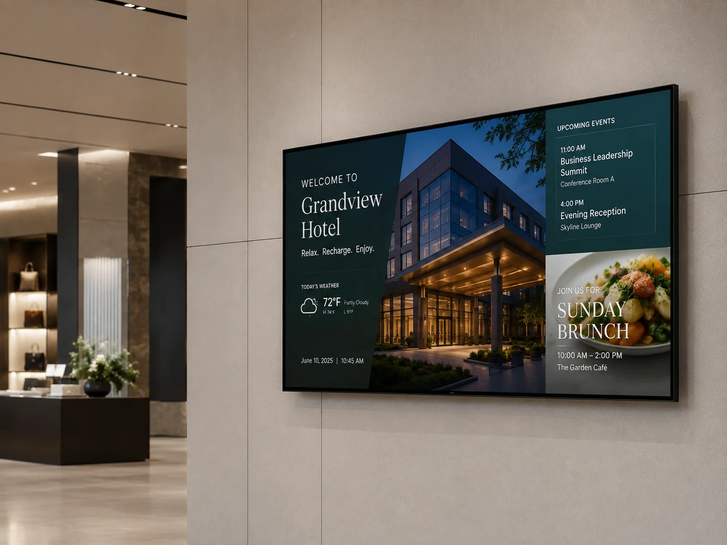Standard 4K Wall Mounted Digital Signage