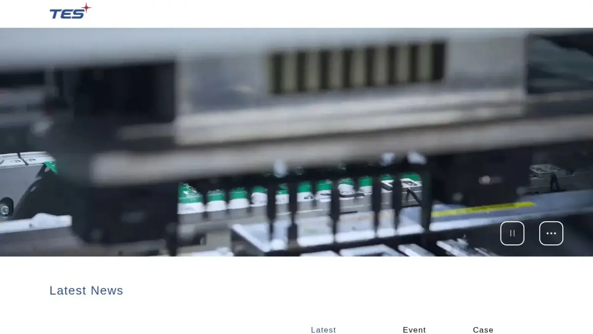 Touch Electronic Systems (TES) official website screenshot