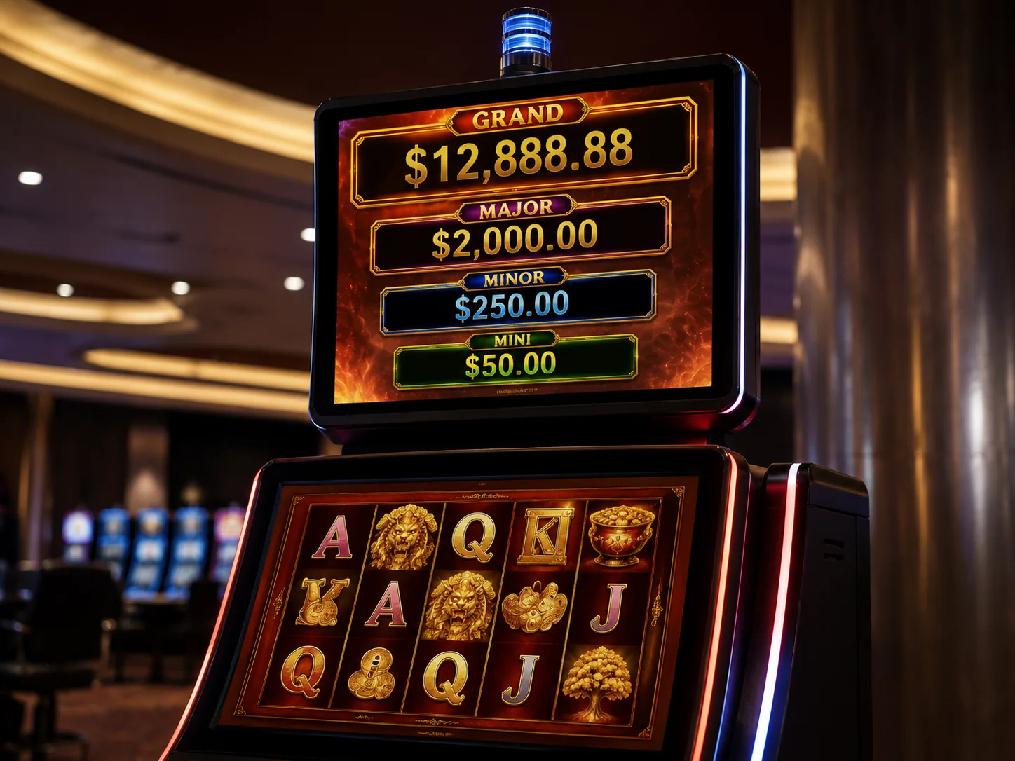 Upper and Jackpot Display