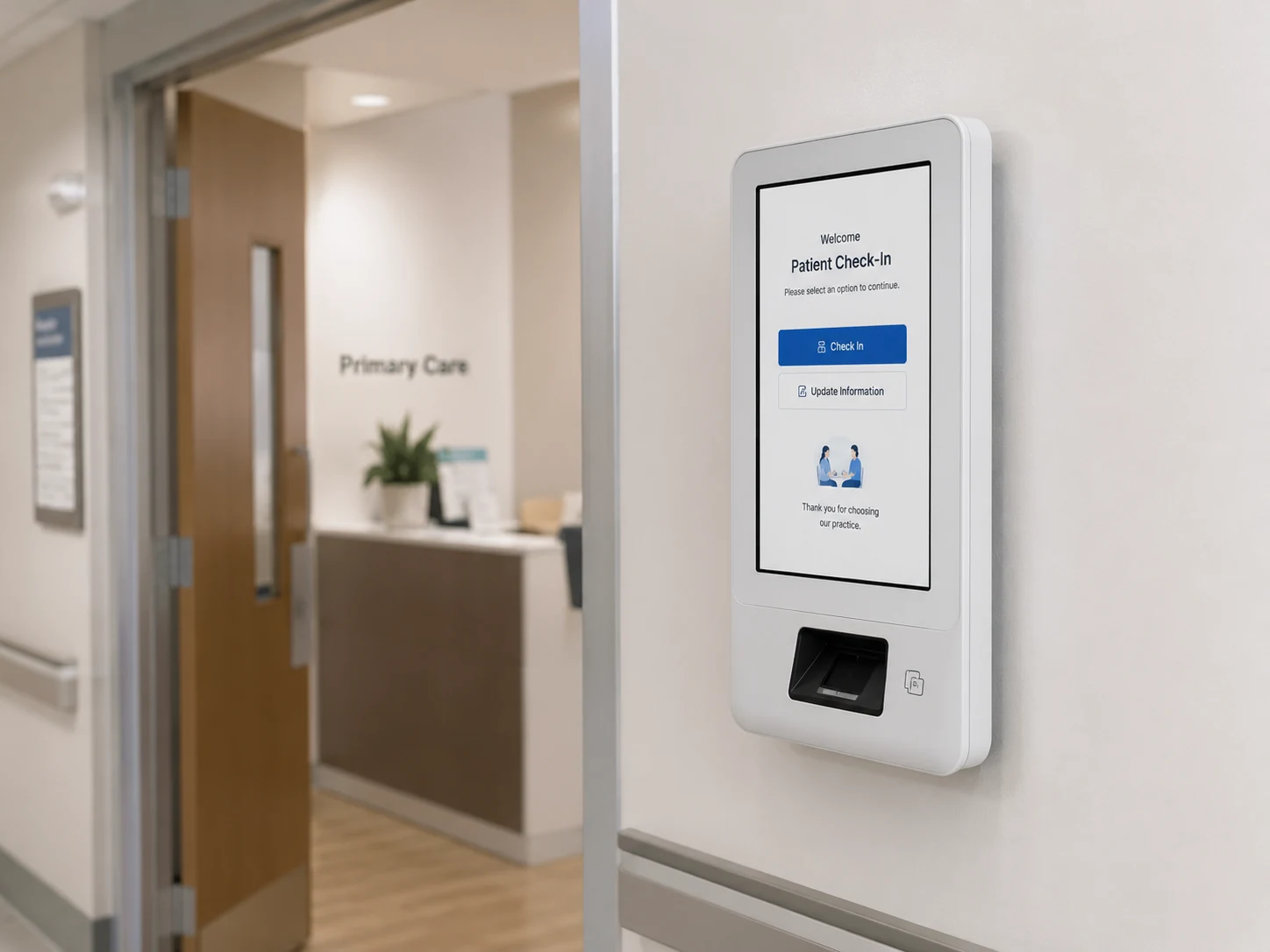 Wall-Mounted Patient Check-In Kiosk