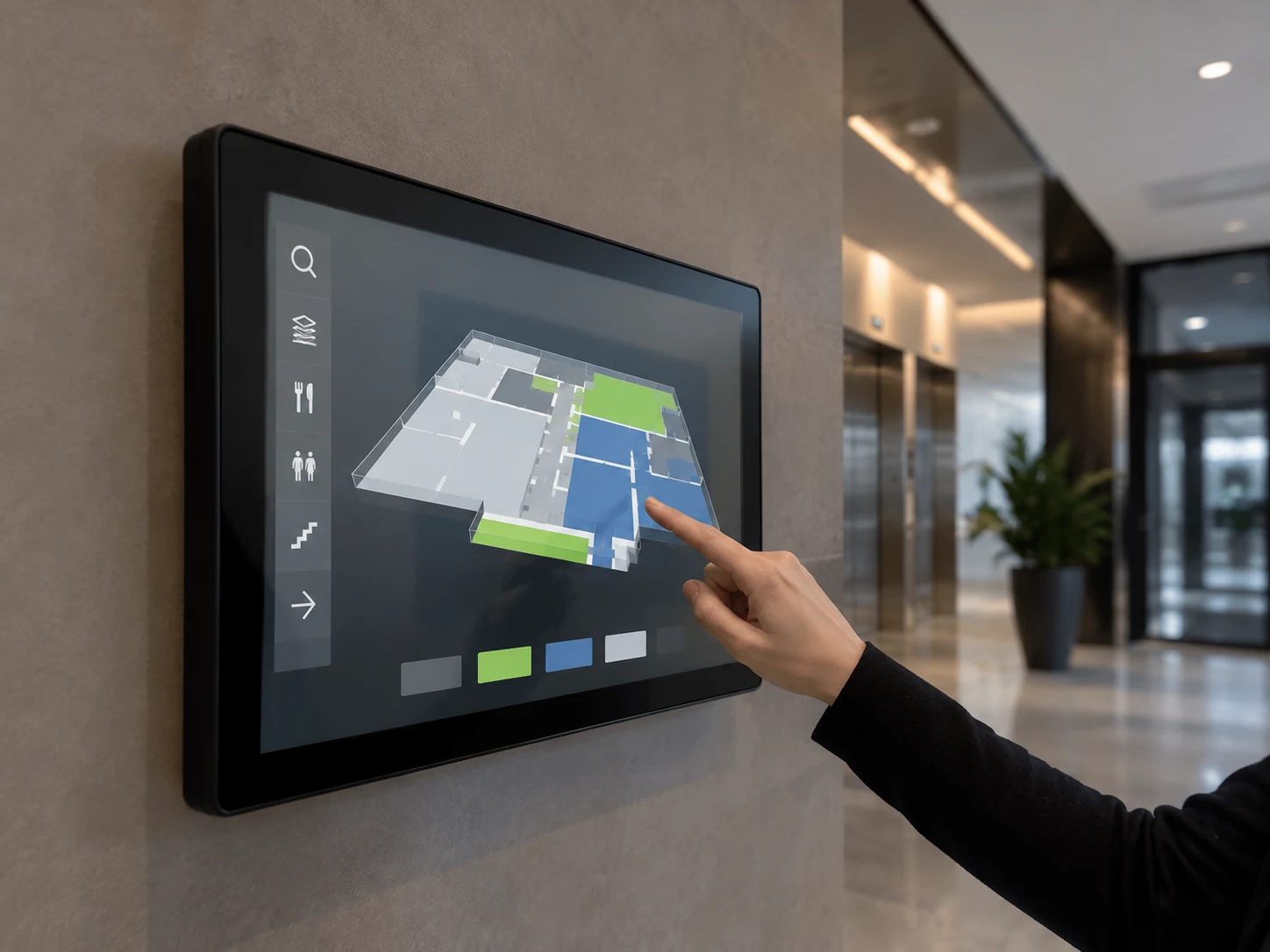 Wall Mounted Touch Screen Digital Signage