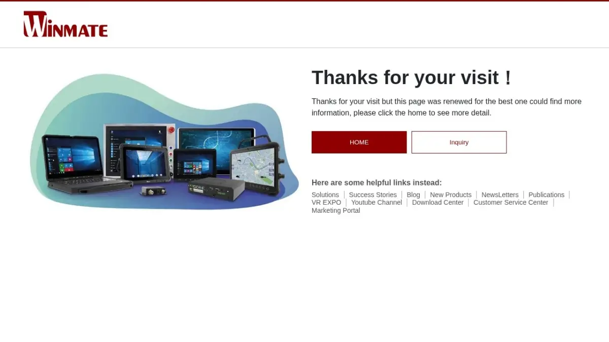 Winmate official website screenshot