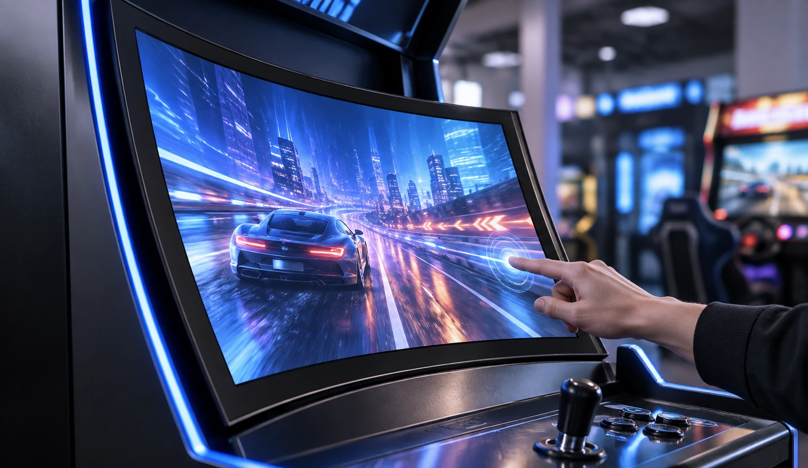 Curved Touchscreen Displays