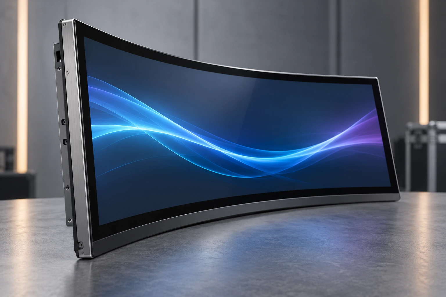 J-Type and C-Type curved touchscreen monitors