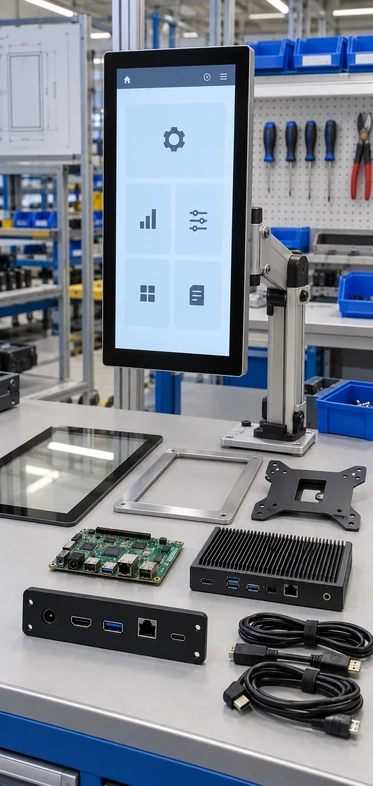 Custom smart touchscreen monitor configuration options