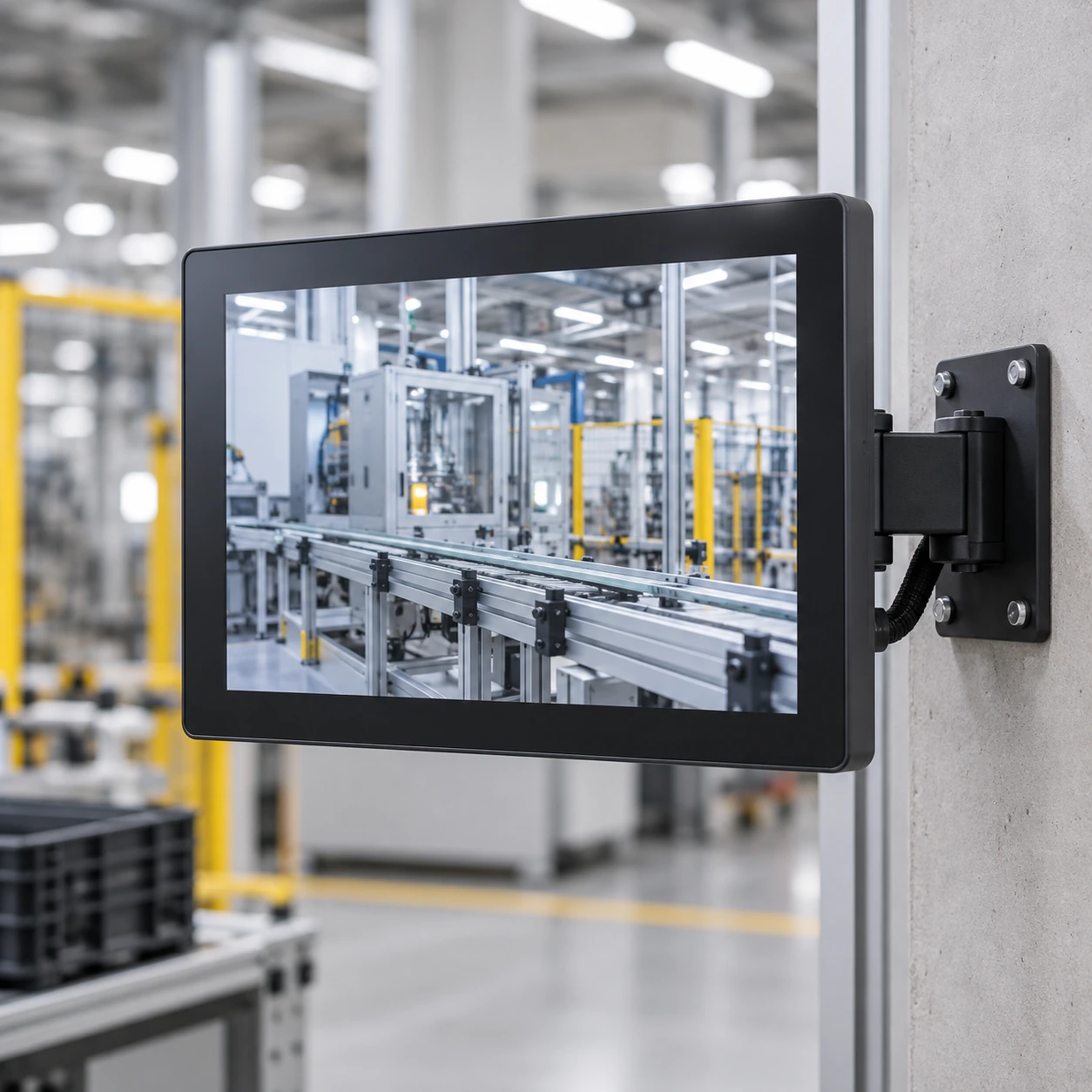 Desktop touchscreen installation option