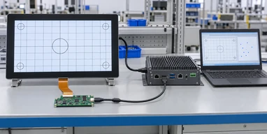 Coordination of display, touch controller and computing platform