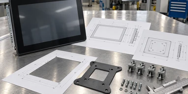 Touchscreen monitor drawing and enclosure integration review