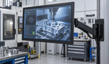 Flat LCD touchscreen monitor